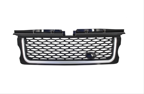 LAND ROVER RR SPORT 2005-2009 İÇİN UYUMLU SİYAH PANJUR (GRİ ŞERİTLİ)